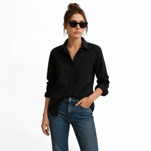 Sincerely Jules Black Button Down Shirt XS